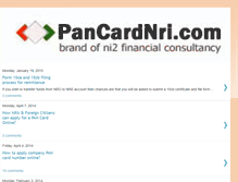 Tablet Screenshot of pancardfornri.com
